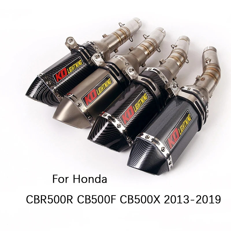 Выхлопная труба для мотоцикла Honda CBR500R CB500F CB500X 2013-2019 средние соединительные трубы