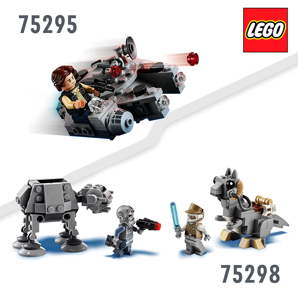 LEGO Star Wars At-At Vs. Tauntaun microfighter 75298 оригинал для детей Новая игрушка на день рождения