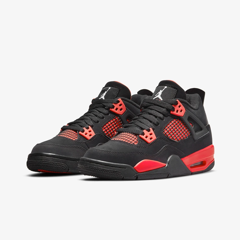 Оригинальные баскетбольные ботинки Nike Air Jordan 4 в стиле ретро Красный Гром (PS) для