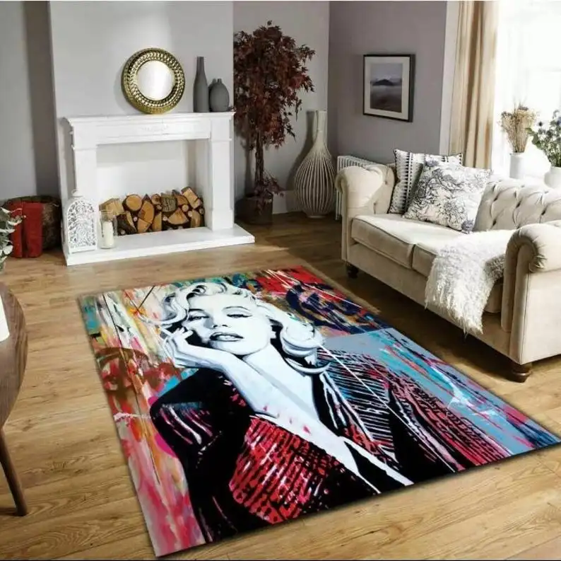 

Marilyn Monroe 2 Patterned Carpet ,Non Slip Floor Carpet,Teen's Carpet,Turkish Rug