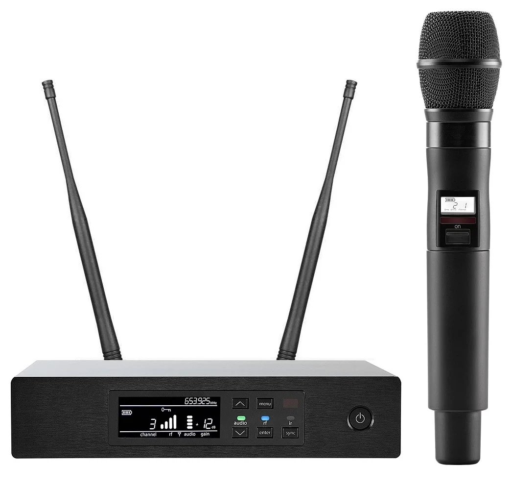 Bolymic один ручной Беспроводной микрофон Системы 100 Каналы Профессиональный Cordlesss