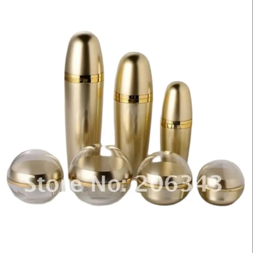 

50g gold ball shape Acrylic cream bottle,cosmetic container,,cream jar,Cosmetic Jar,Cosmetic Packaging