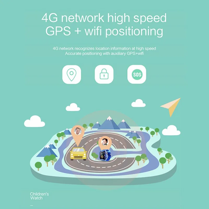Умные часы 4G, gps, детские часы, умные часы для детей, видеозвонок, SOS, анти-потеря, умные часы, IP67, водонепроницаемые детские часы, 730 мА/ч