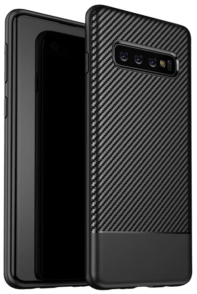 Чехол под карбон на Samsung Galaxy S10 ультра тонкий серии Fit от Caseport | Мобильные телефоны