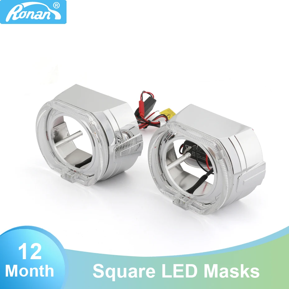 

3,0 дюймовый светодиодный БЕЗЕЛЬ для глаз ангела, интегрированный БЕЗЕЛЬ для стайлинга автомобиля, корпус для проектора, маски, кожухи для автомобиля, модифицированный B-W-M