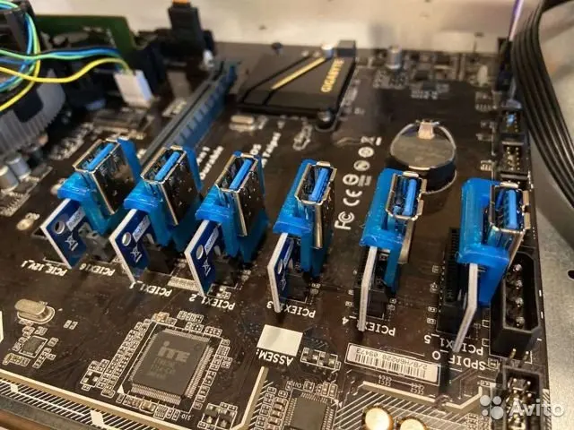 Райзер фиксатор крепление локер Riser PCI E x1 x16 для видеокарт вертикальный|Платы