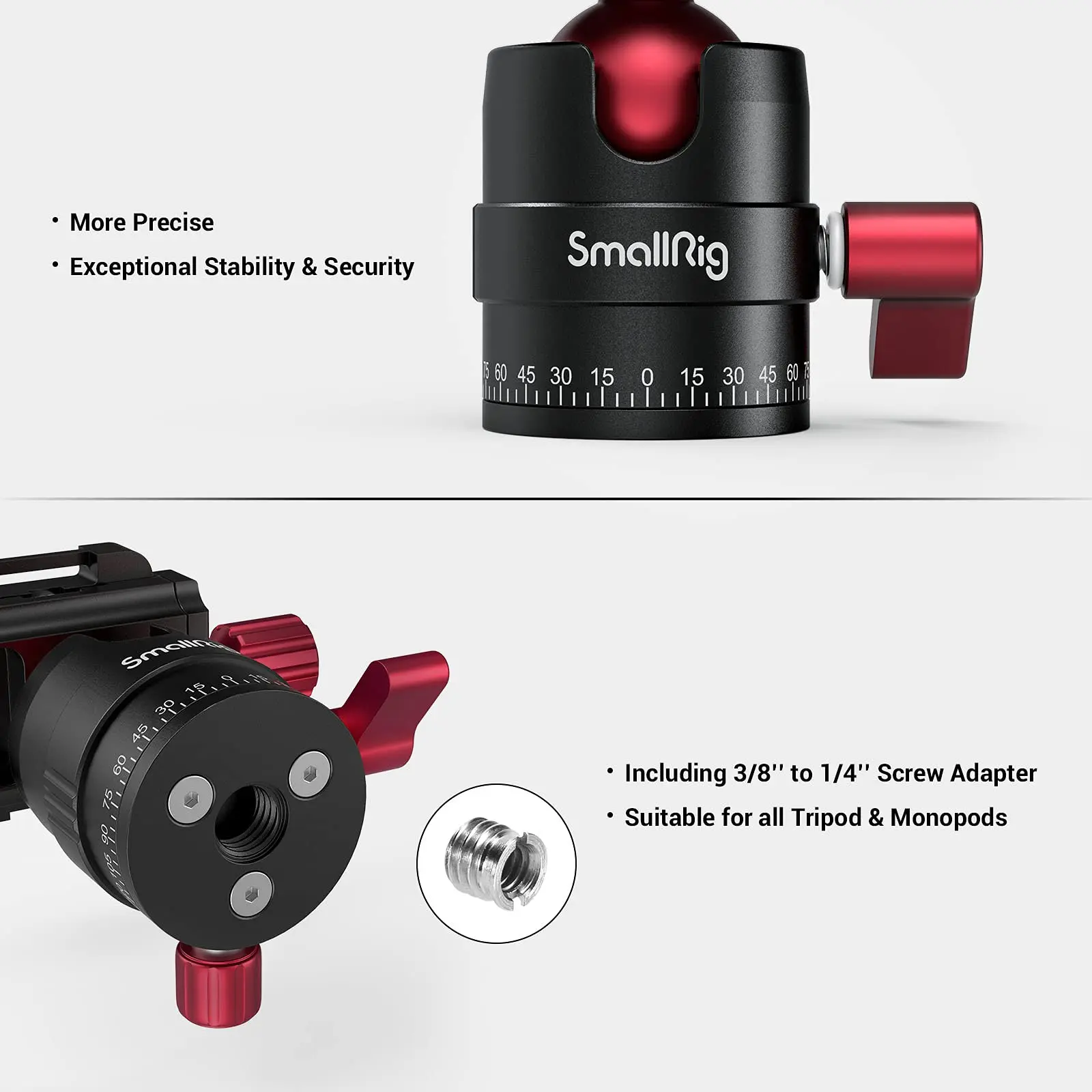 SmallRig штатив с шаровой головкой вращающаяся на 360 градусов панорамная шаровая
