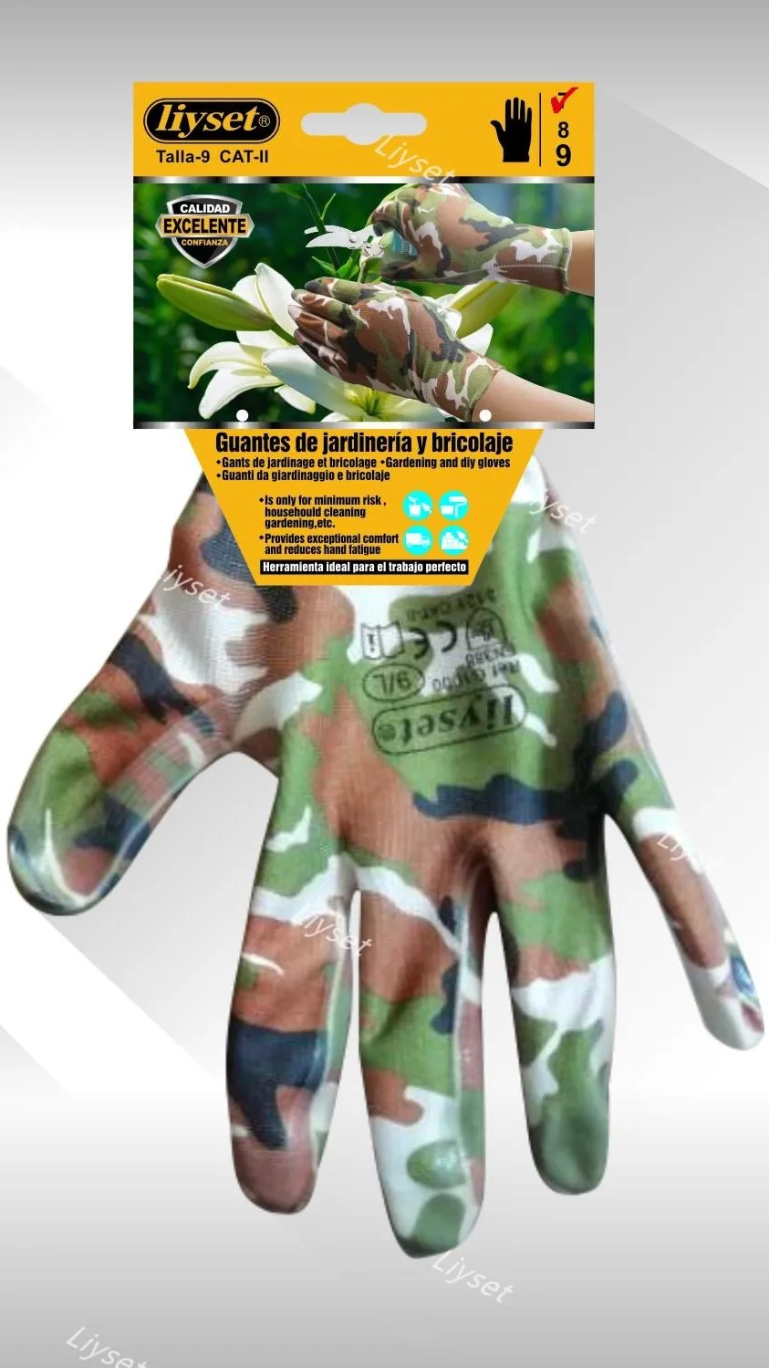 Защитный Перчатки нитриловые сад латексные садовые латексный нескользящий