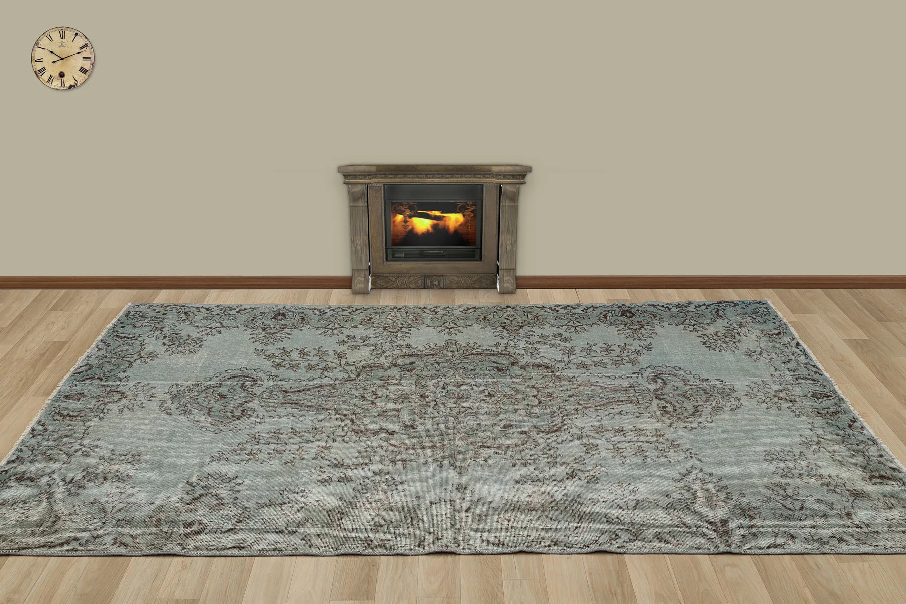 

Hand Woven Tumbled Carpet (7193)165x255