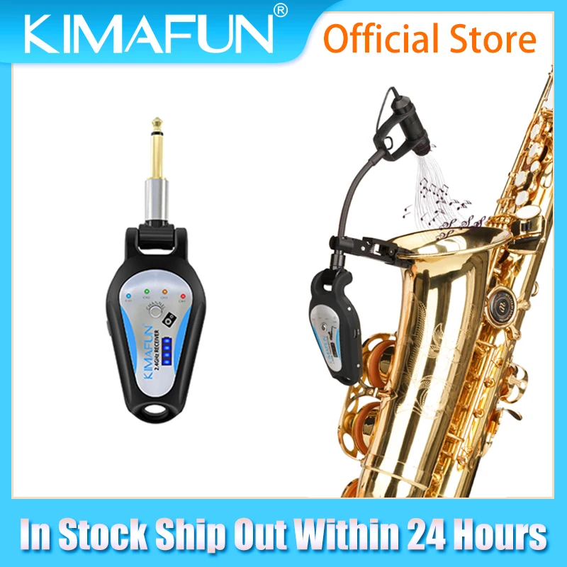Беспроводной саксофонный микрофон 2 4G с разъемом 6 35 мм универсальный