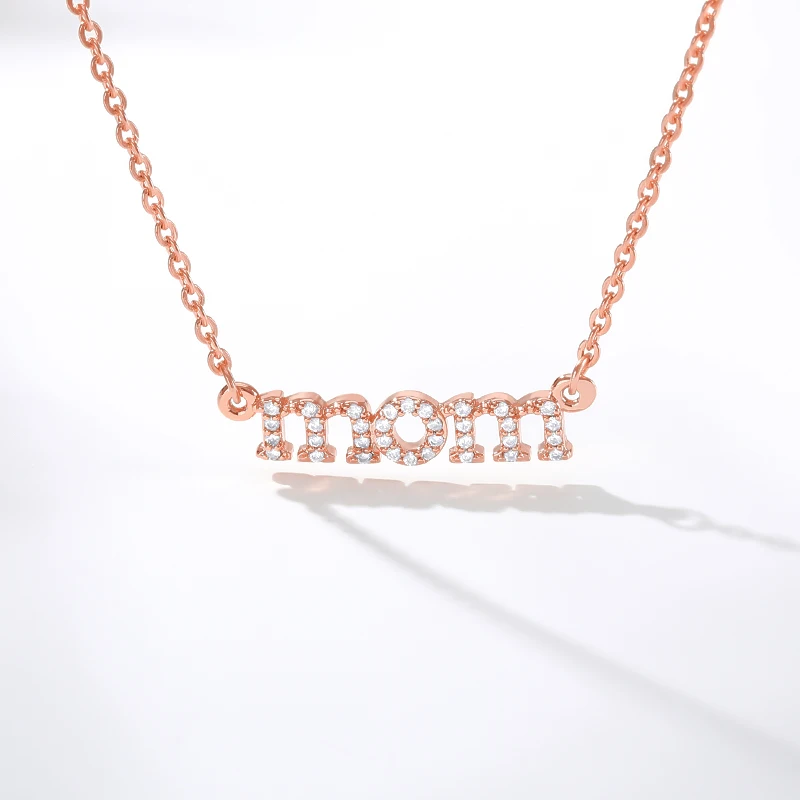 Рождественские подарки для мамочек с украшением в виде кристаллов мамы ожерелье