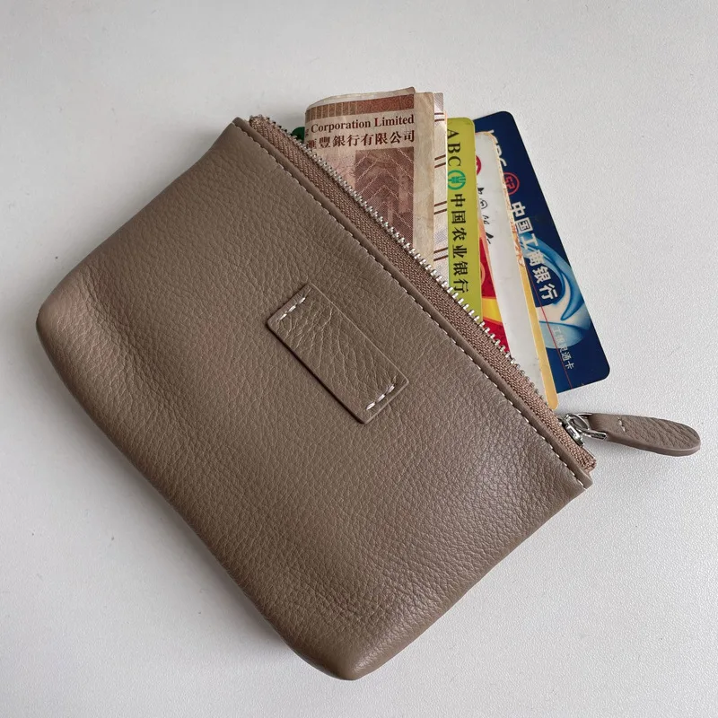 

SIKU genuine leather purse handmade men's coin purses holders brand women wallet case