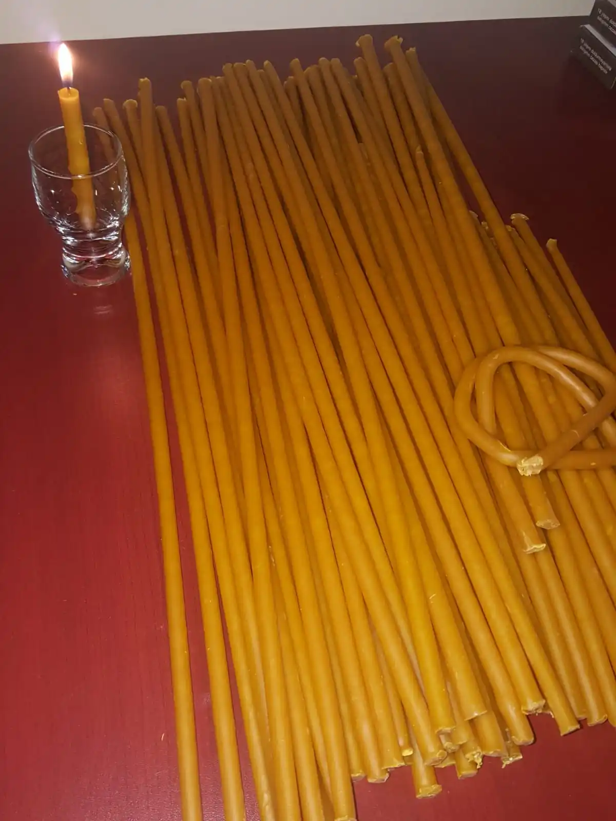 

Wax candle church orthodox wish candle 100 wax outstanding dip technique (40 pcs)