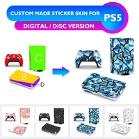 ps5 skin decal vinyl wrap cover sticker for playstation 5 custom made full set