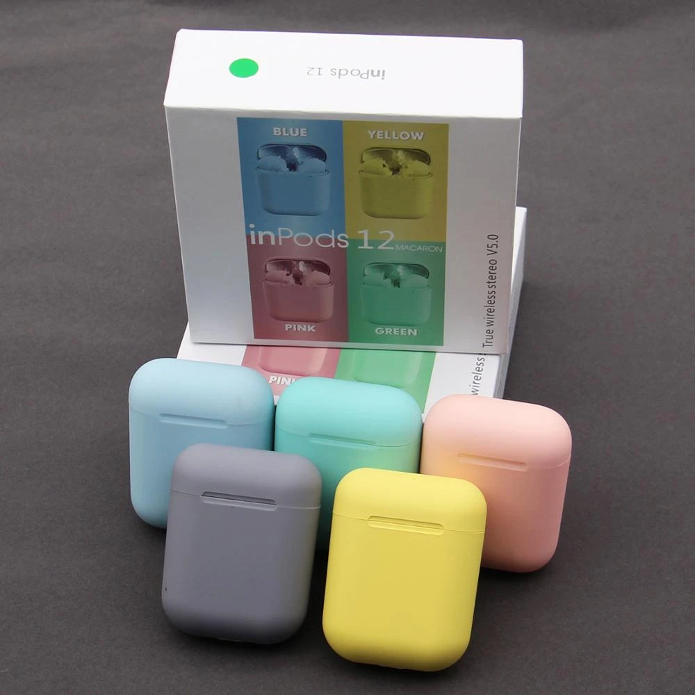 

In pods 12 Earphone TWS I12 Original Macaron inpods 12 Headphones Fone Ouvido AudIfonos Wireless Earbuds I12 Tws
