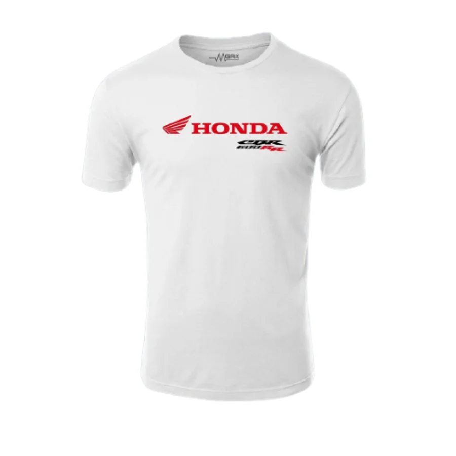 

New Fashion Spring Men's O neck Short Sleeve Tshirt Honda Printed 100% Cotton Casual Crew Neck Summer T-shirt Black