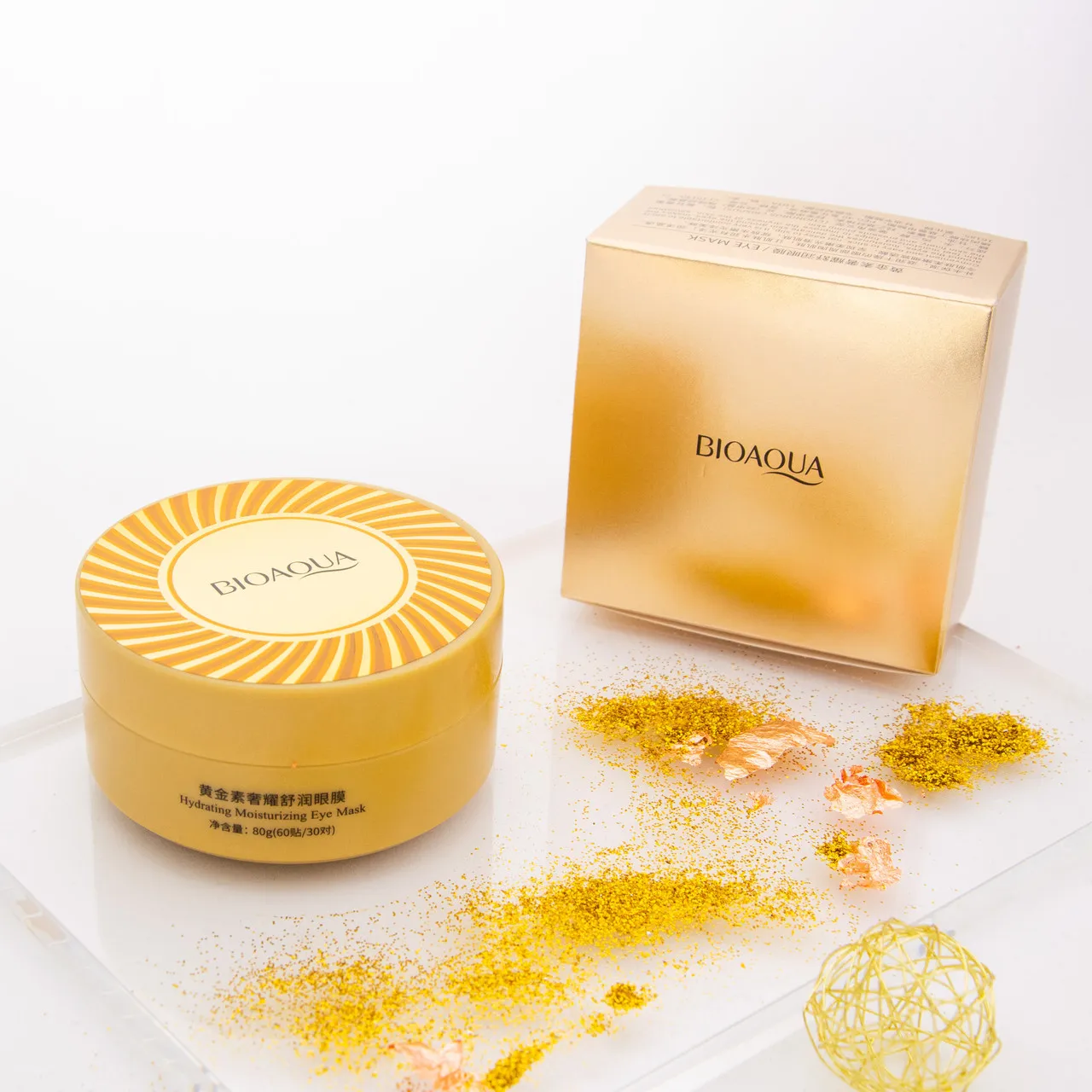 Увлажняющие гидрогелевые патчи с частицами золота для кожи вокруг глаз 60 шт. IMAGES |