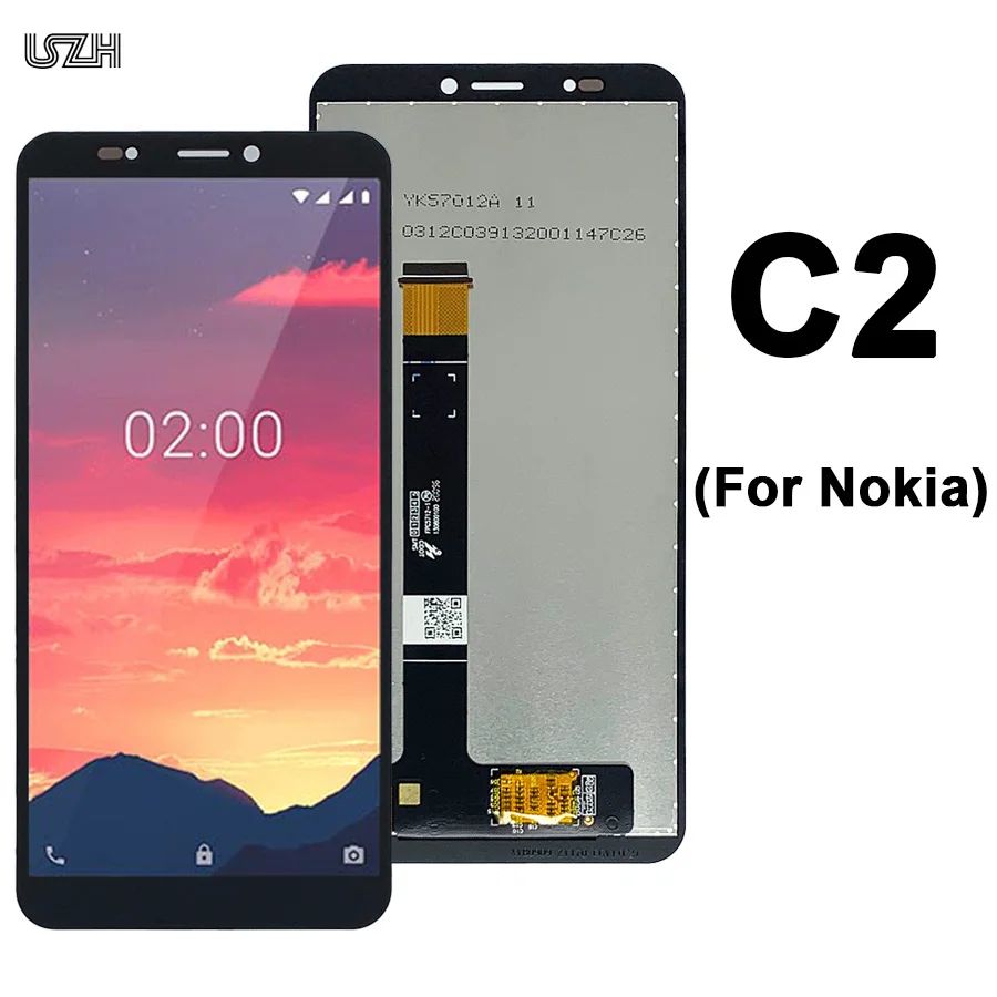 Высококачественный 5 7 ''ЖК-дисплей с сенсорным экраном в сборе для Nokia C2