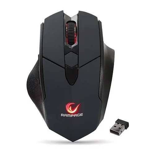 

Беспроводная игровая мышь Rampage SMX-R12 Hawker Black, 4800 точек/дюйм