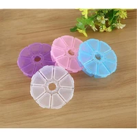 8 grid round dirll stone storage box small object diamond painting tools
