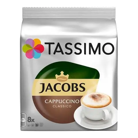 Кофе в капсулах Tassimo Jacobs Cappuccino 8 шт. | Coffee Capsules