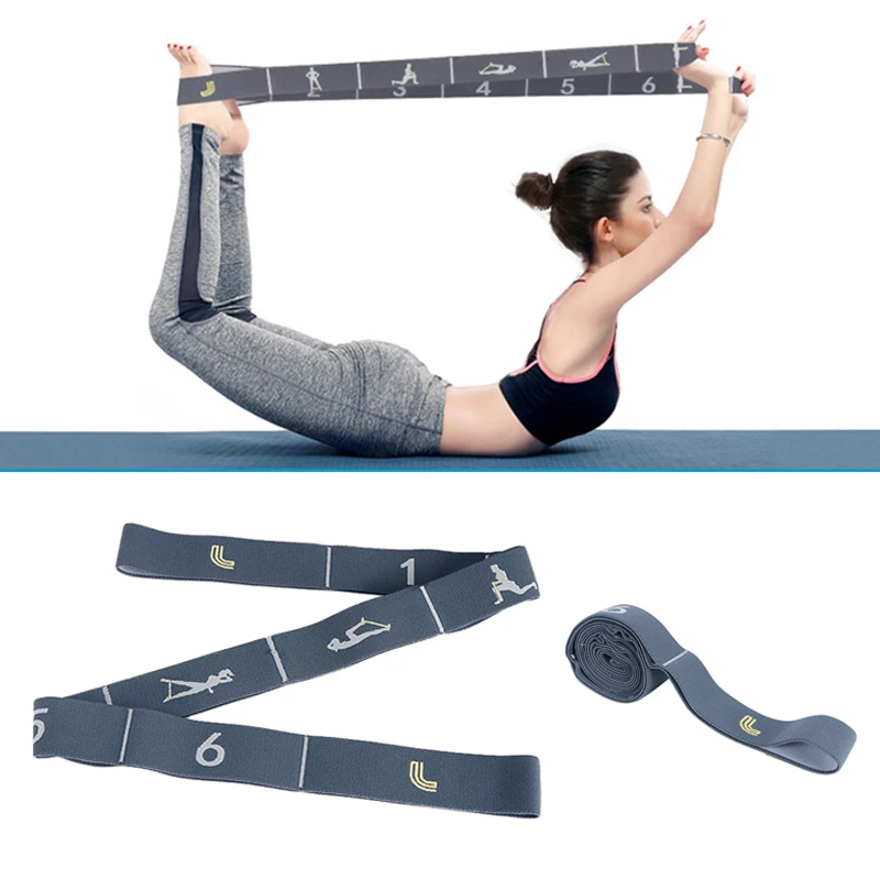

Yoga Pull Strap Belt Fitness Equipment Exercise Loop Yoga Pilates Gym Resistance Bands Elastic Latin Dance Stretching Band