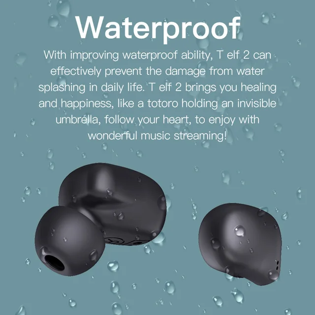 Bluedio Wireless Earphone T-elf 2 Wireless Headphone Waterproof Sports Headset In Ear Earbuds With Mic Bluetooth-compatible 3