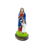 statue in resin 12 cm image of mary passes to the holy front