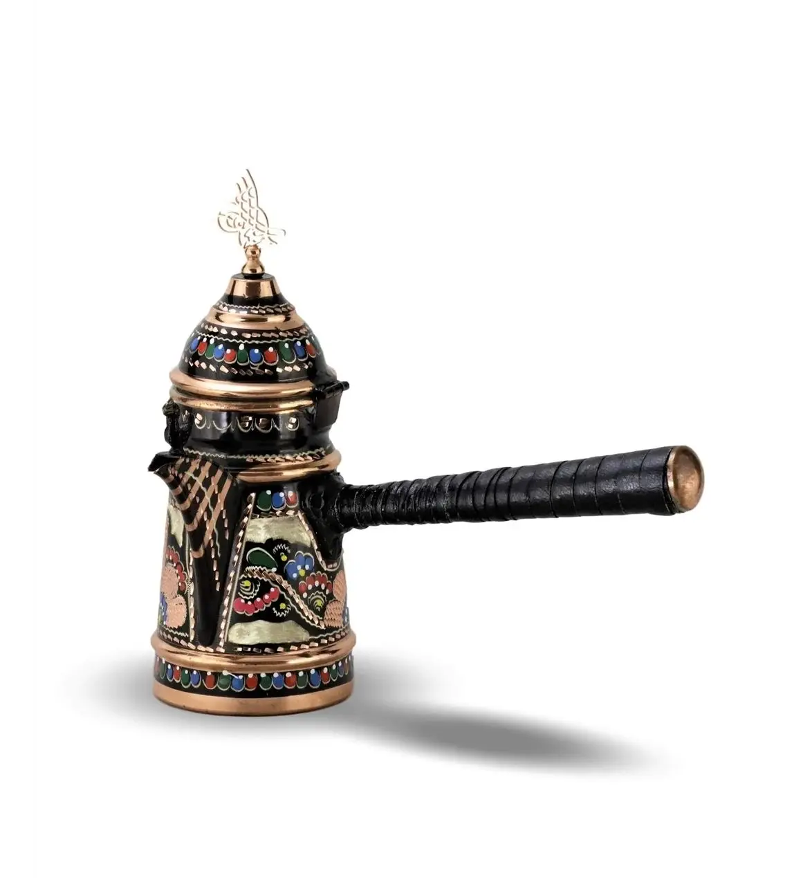 

Morya Mırra In Tin-Plated Copper Coffee Pot Ottoman Motif In the Traditional Style of Interest Is Intriguing Quality 4 - 5 Fincanlık Practical