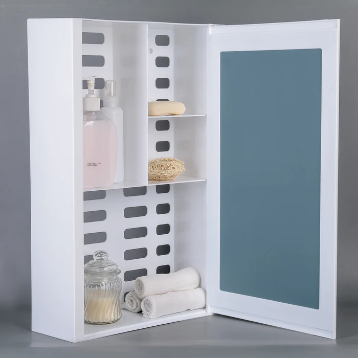 Шкафчик зеркальный Hilton цвет белый |