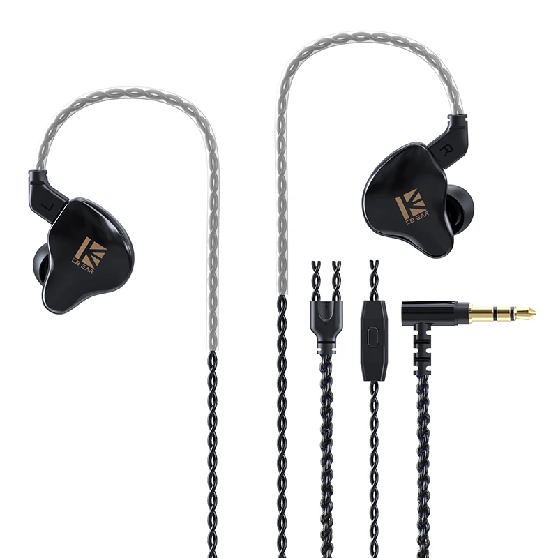 Наушники KBEAR KS1 с двойной магнитной цепью одинарные динамические наушники