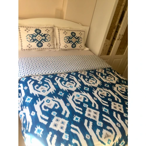 

Karaca Home Turkish %100 Organic Cotton Duvet Cover bed sheets Luxury Bedding Set Pillowcases Bed For home 4 Pcs Double FreeShip