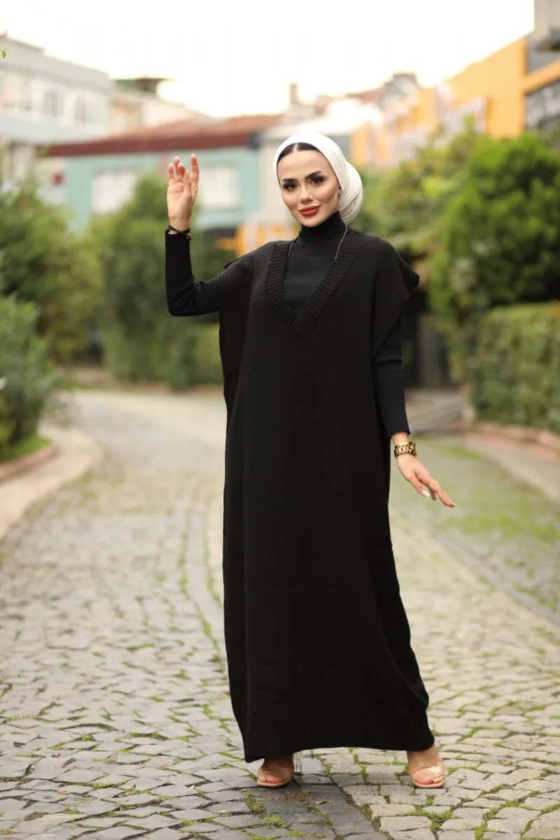 Женские длинные платья, мусульманский свитер, европейская одежда, 3 абаи, мусульманский халат, хиджаби, платье, мусульманская Абая, Турция, м...