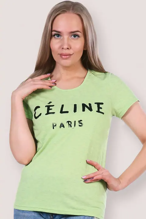 Футболка из хлопка CELINE Грация | Женская одежда