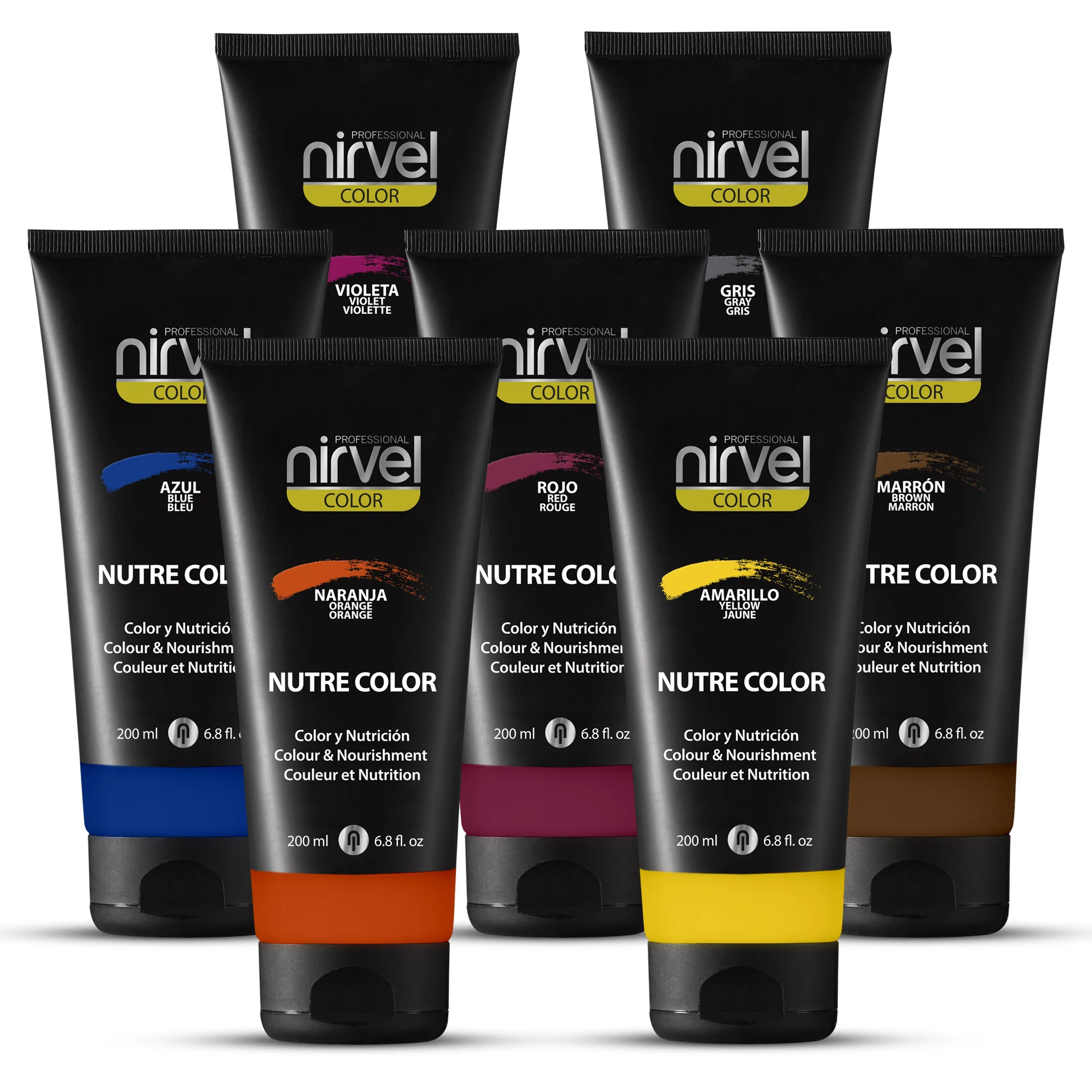 Маска для окрашивания волос Nirvel Nutre Color 200 мл отдельные и упаковка из 3 шт.