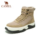 CAMEL2020 г. Новые модные зимние ботинки мужская обувь из бычьей замши с высоким берцем теплые мужские ботинки на толстой подошве повседневные ботинки Бесплатная доставка