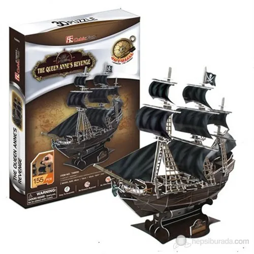 Веселый кубик 3D 155 шт 3-х мерные головоломки Queen Анны месть корабль - купить по