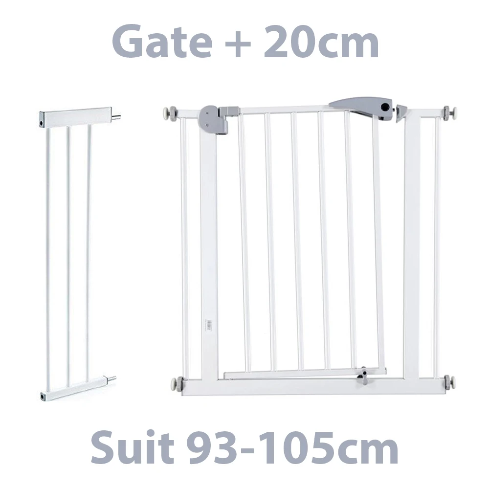 Enlarge Children Safety Gate Suit 93 - 105 Cm Baby Protection Security Stairs Door Fence For Kids Safe Doorway Pets Dog Isolating