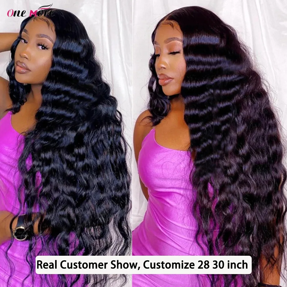 spesifikasi 4X4 5X5 Penutupan Wig 28 30 Inch Tubuh Gelombang Renda Depan Rambut Manusia Wig Renda Transparan Wig Brasil Remy Rambut Wig Untuk Wanita