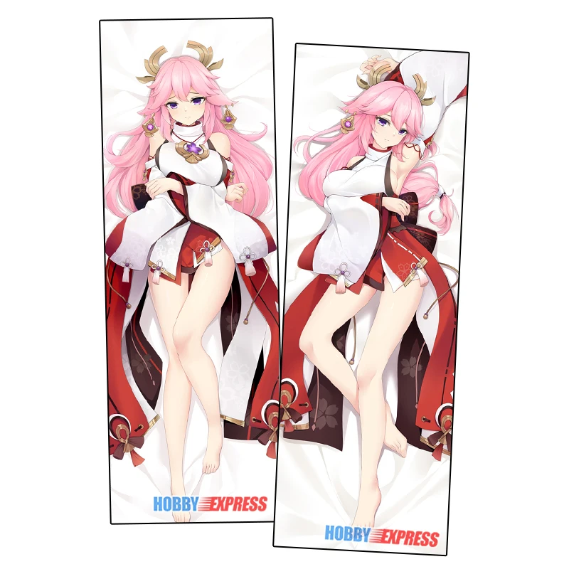 

Hobby Express Anime Dakimakura Japanese Otaku Waifu Hugging Body Pillow Cover Case Yae Miko Genshin Impact 21051-1