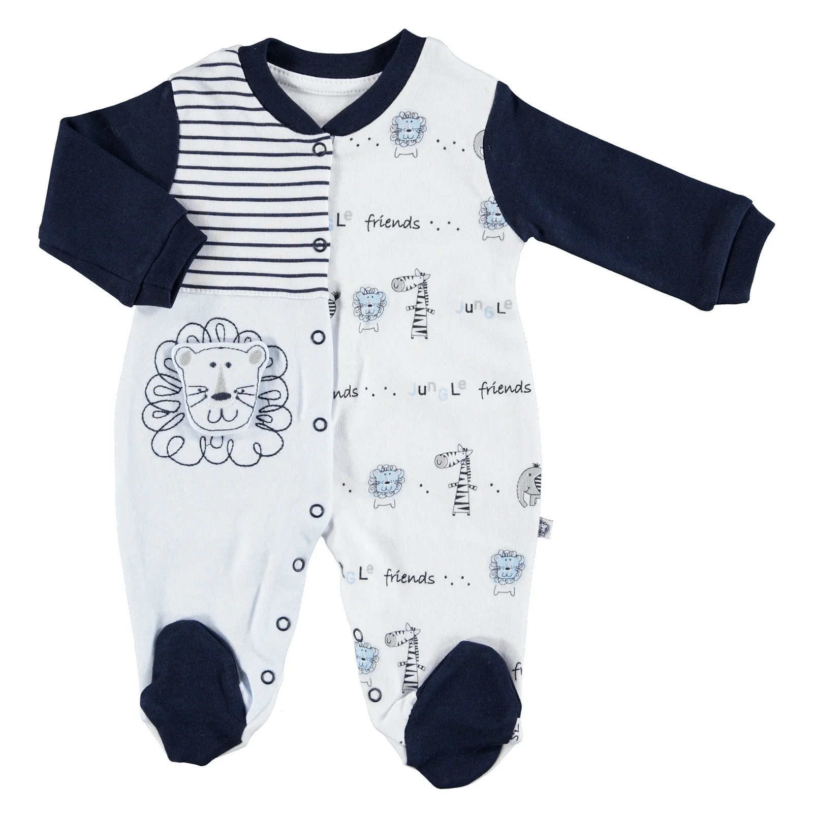 Комбинезон в полоску для маленьких мальчиков ebebek Mymio| |