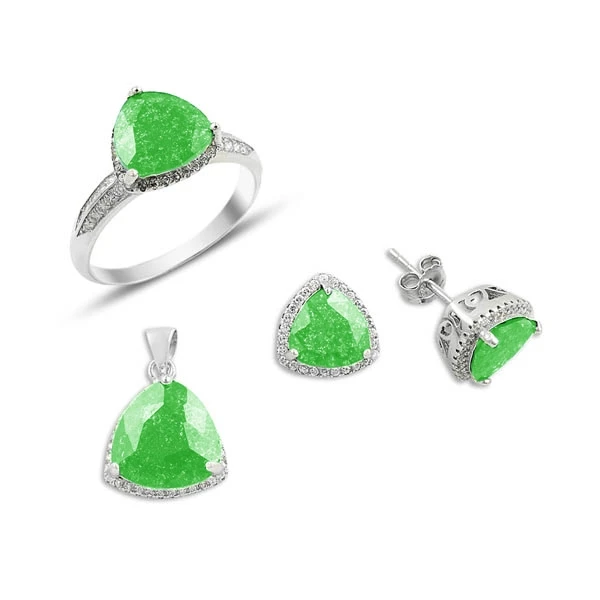 

Silver 925 Sterling Zircon Cubic Zirconia Set