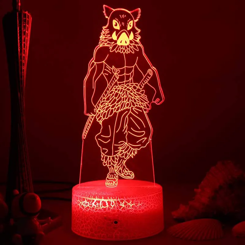 

3d Lamp kimetsu no yaiba Anime For Children's Bedroom Decor Led Light Birthday Gift Demon Slayer