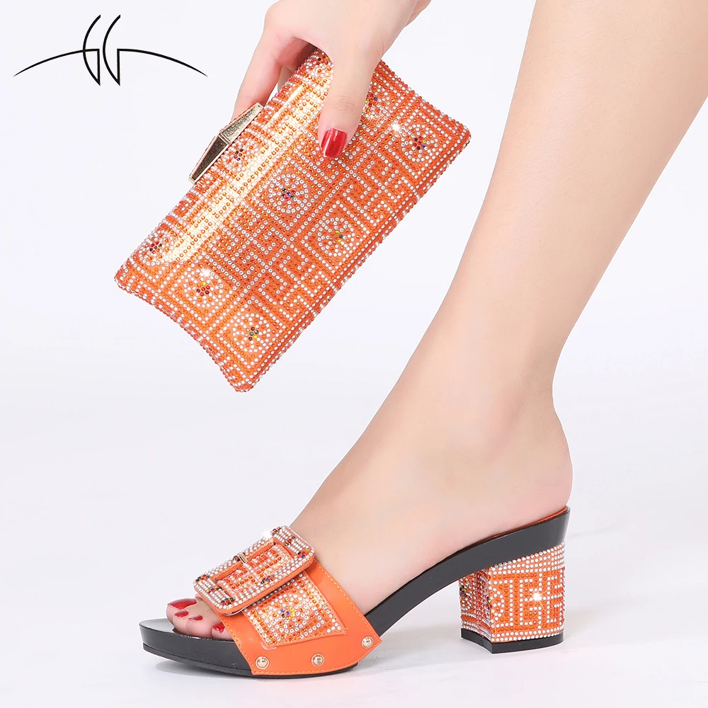 

Summer fashion wedding shoes bride Italian ladies shoe bag matching suit large size shoes red ladies luxury43