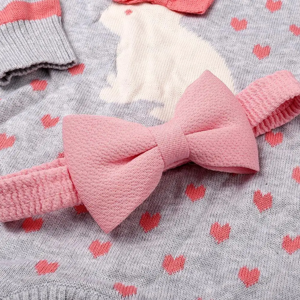 

RSG Reborn Baby Doll Clothes 20-22 Inches Rabbit Bow Doll Romper
