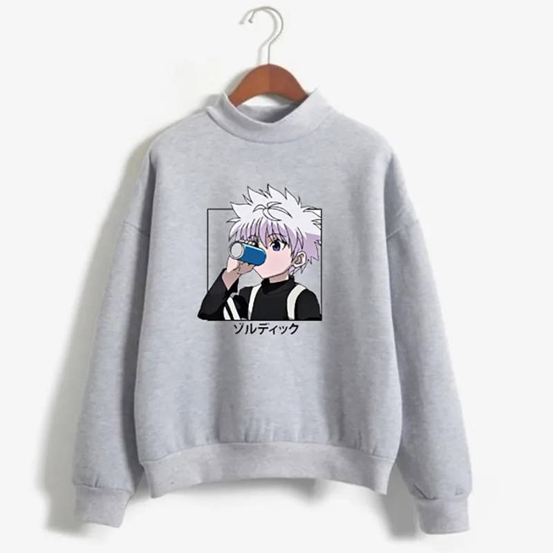 Fashion Hunter X Hunter Anime Print Sweatshirt Long Sleeve Round Neck Sweater Sweatshirt