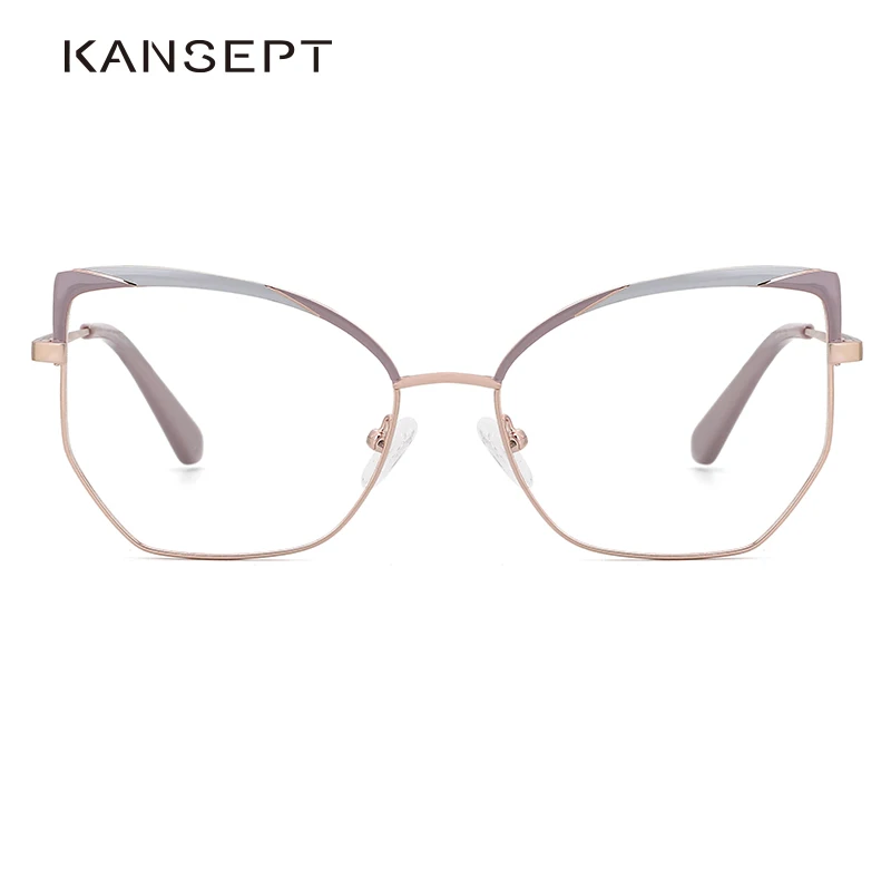 Оправа для женских оптических очков kanseven металлическая оправа кошачий глаз