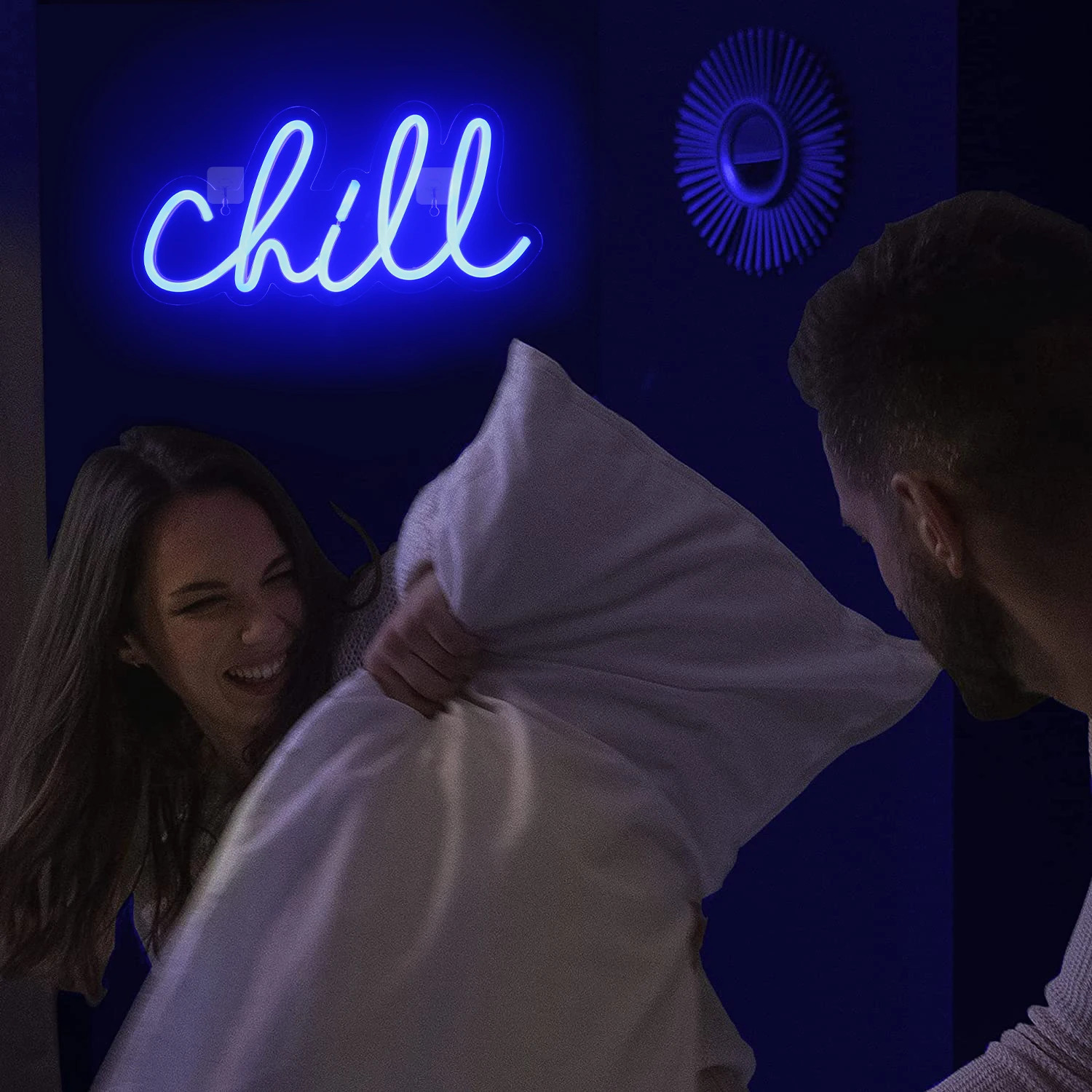 Wanxing светодиодная синяя неоновая вывеска с буквами питание от USB акриловый