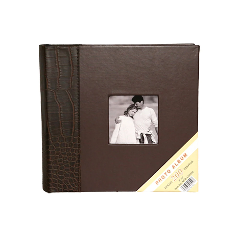 

Кожаный фотоальбом Sara, коричневый, 10*15 см, 4x6 дюйма, 200 шт.