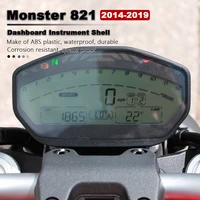 dashboard instrument shell abs plastic motorcycle lcd screen speedometer cover odometer case for ducati monster 821 2014 2019